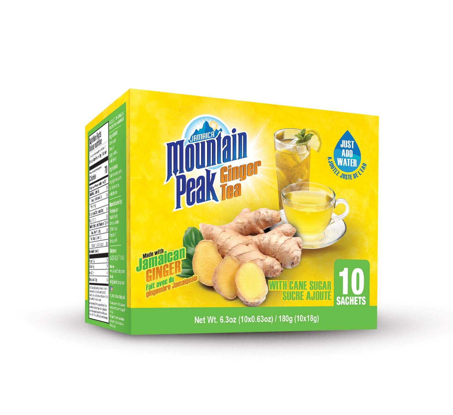 MOUNTAIN PEAK GINGER TEA SWEETENED 18G