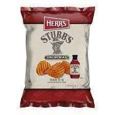 HERRS STUBBS BBQ POTATO CHIPS 6.5OZ