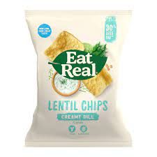 EAT REAL LENTIL CHIPS CREAMY DILL 45G