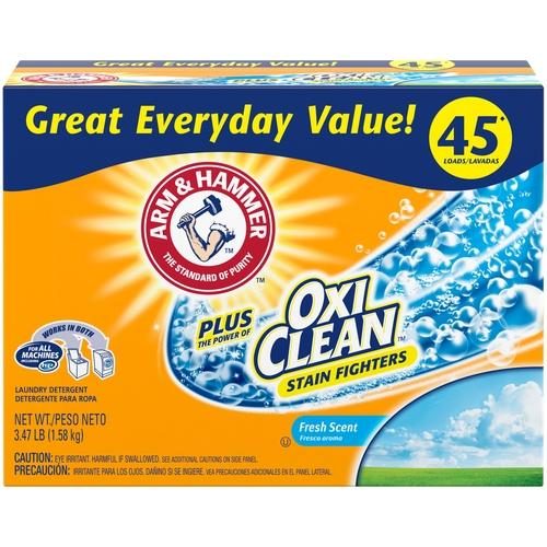 A&H POWDER DETERGENT PLUS OXI CLEAN 1.58KG