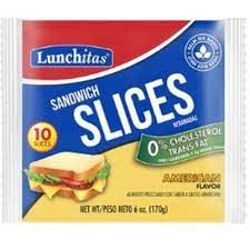 LUNCHITAS YELLOW AMERICAN SLICES 9.6OZ