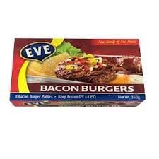 EVE BACON BURGERS 360G