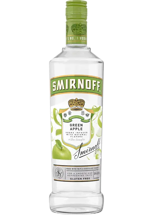 SMIRNOFF GREEN APPLE VODKA 750ML