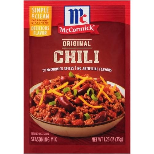 MCCORMICK CHILI ORIGINAL SEASONING MIX 1.25OZ