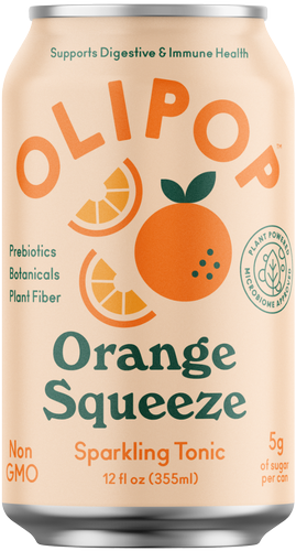 OLIPOP SPARKLING TONIC ORANGE SQUEEZE 12OZ