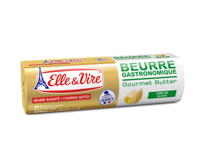 E&V GOURMET BUTTER LOG SALTED 500G