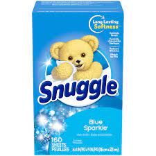 SNUGGLE BLUE SPARKLE DRYER SHEETS 160CT