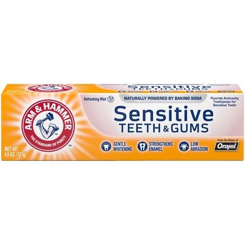 SENSITIVE WHITENING TOOTHPASTE WITH BAKING SODA & TARTAR CONTROL BOX