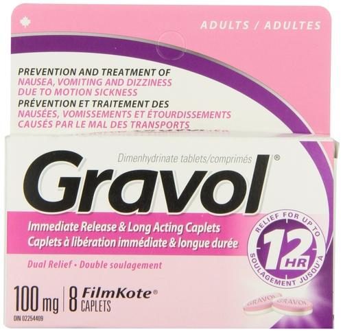 GRAVOL 100MG 12HR RELIEF 8CT