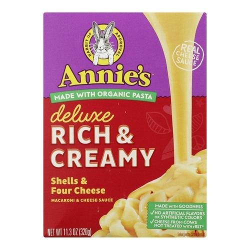 ANNIES MAC & CHEESE WHITE CHEDDAR DELUX 11 OZ