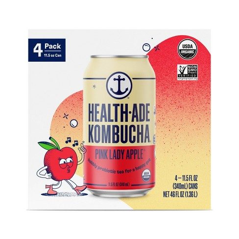 HEALTHADE PINK LADY KOMBUCHA 11.5OZ