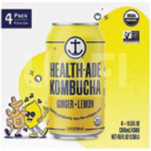 HEALTHADE GINGER LEMON KOMBUCHA 11.5OZ