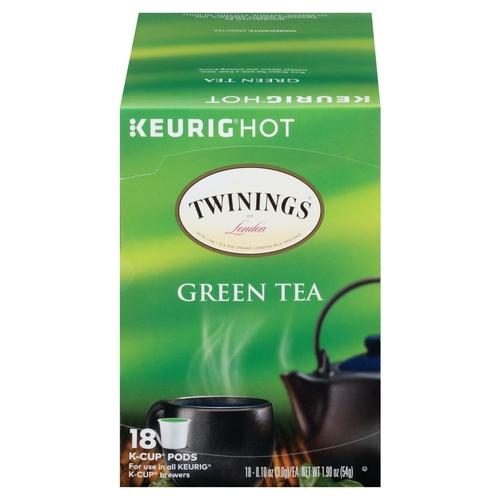 TWININGS GREEN TEA KCUP 18CT