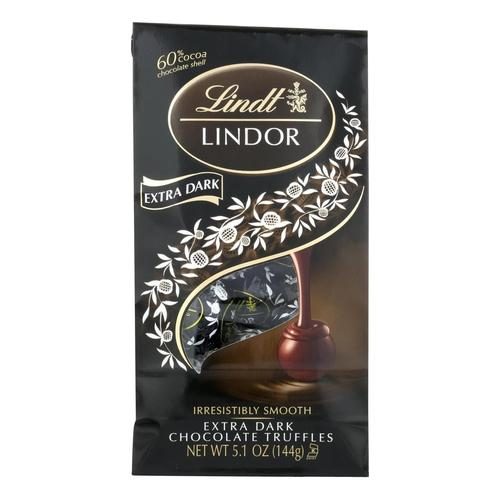 LINDT 60% EXTRA DARK CHOCOLATE TRUFFLE BAG 5.1OZ