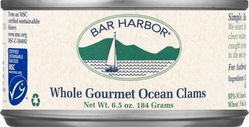 BAR HARBOR WHOLE OCEAN CLAMS 6.5OZ