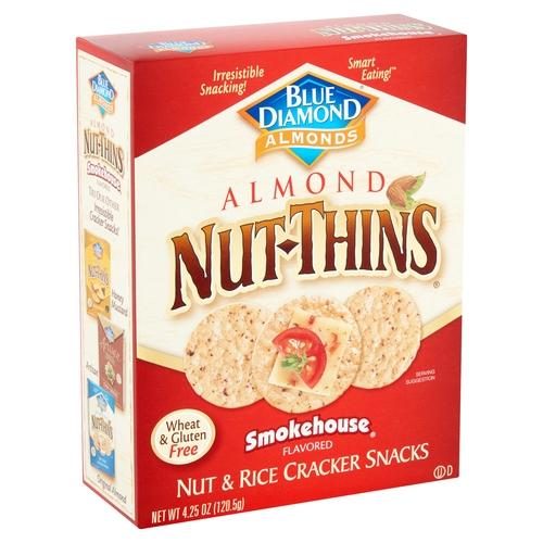BLUE DIAMOND NUT THINS SMOKEHOUSE CRACKER 4.25OZ