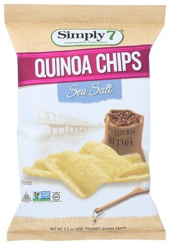 SIMPLY7 SEA SALT QUINOA CHIPS 3.5OZ