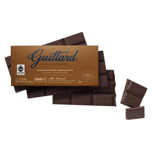 GUITTARD 100% UNSWEETEND BAKING BAR