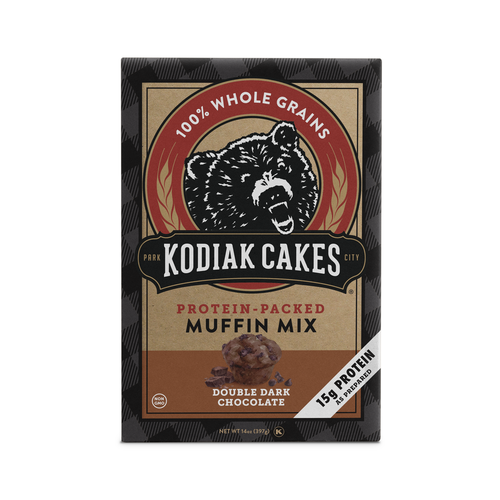 KODIAK CAKES DOUBLE DARK CHOCOLATE WAFFLE & PANCAKE MIC 14OZ