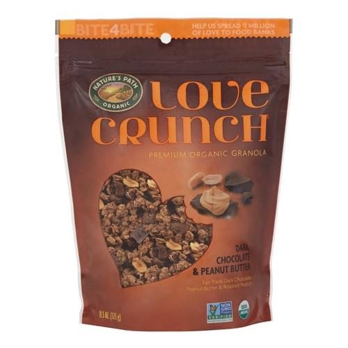 NATURE'S PATH DARK CHOCOLATE & PEANUT BUTTER LOVE CRUNCH GRANOLA 11.5OZ\x0a