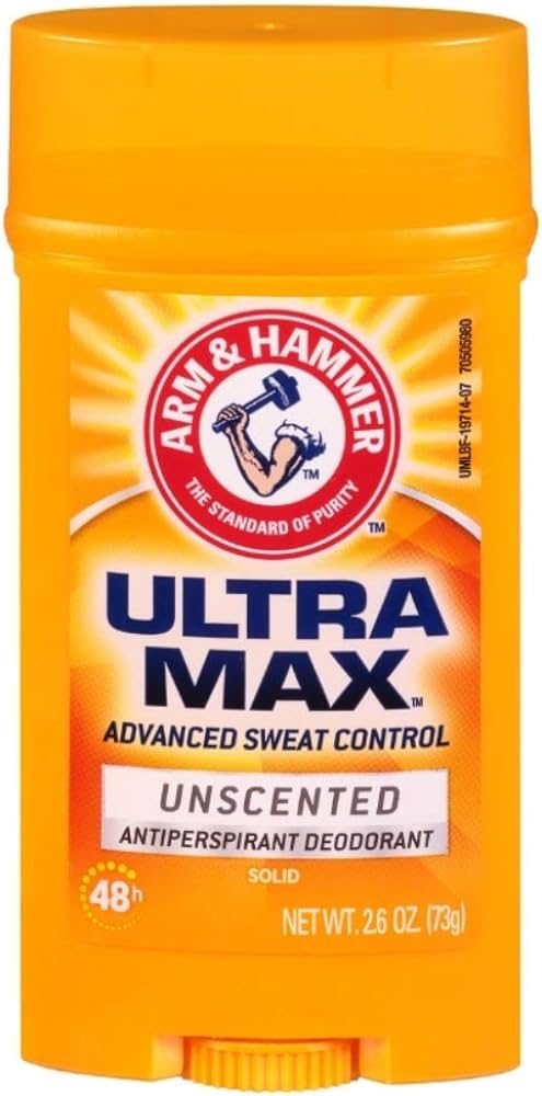 ARM & HAMMER UNSCENTED INVISIBLE SOLID DEODORANT 73G