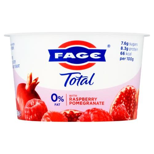 FAGE 0% SPLIT POT RASPBERRY & POMEGRANTE 150G