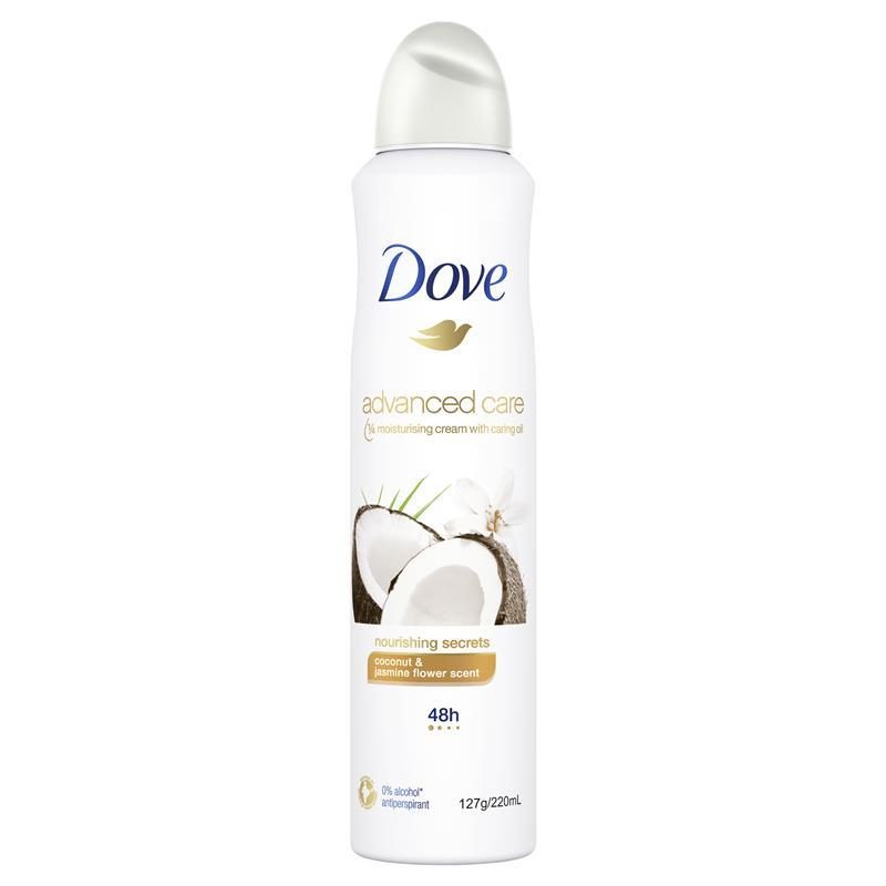 DOVE ANTIPERSPIRANT SPRAY COCONUT JASMINE 8.5OZ
