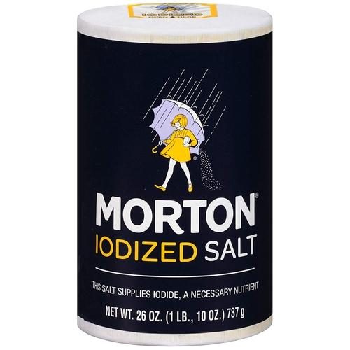 MORTON BLUE PKG IODIZED SALT 26OZ