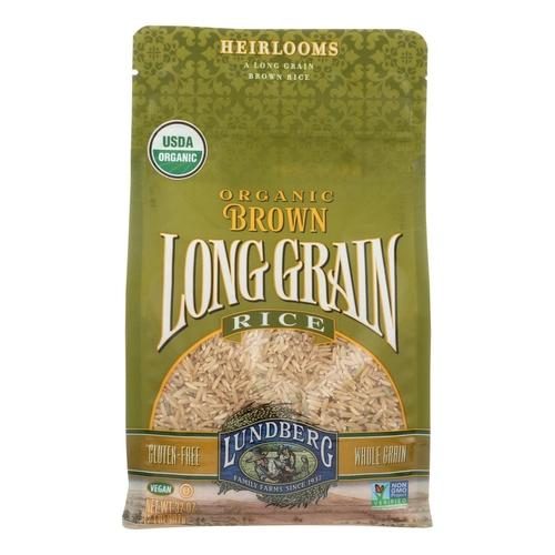 LUNDBERG ORGANIC LONG GRAIN BROWN RICE 32OZ