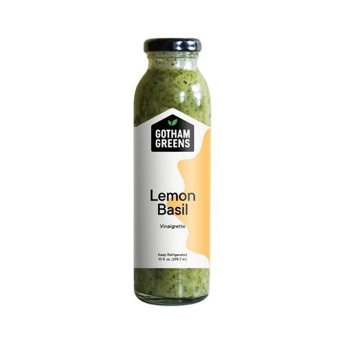 GOTHAM GREENS LEMON BASIL DAIRY FREE VINAIGRETTE 10OZ