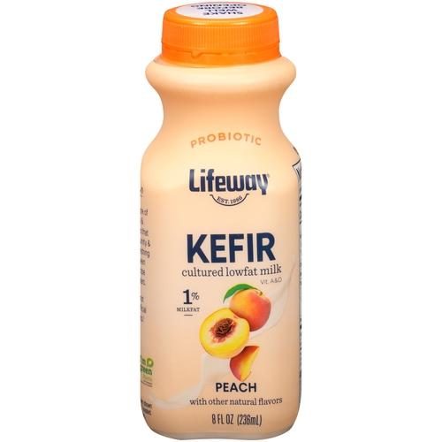 LIFEWAY PEACH KEFIR 8 OZ