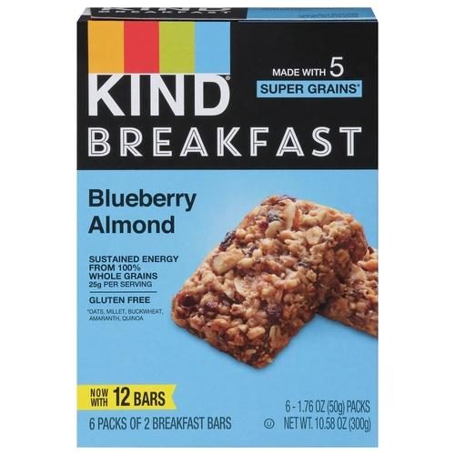 KIND BREAKFAST BAR BLUEBERRY ALMOND 1.76OZ