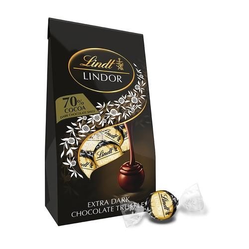 LINDT LINDOR XTRA DARK CHOCOLATE TRUFFLE BAG 5.1OZ