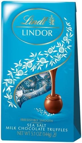 LINDT LINDOR TRUFFLES - SEA SALT CHOCOLATE 5.1OZ