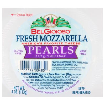 BELGIOIOSO MOZZARELLA PEARLS 4OZ
