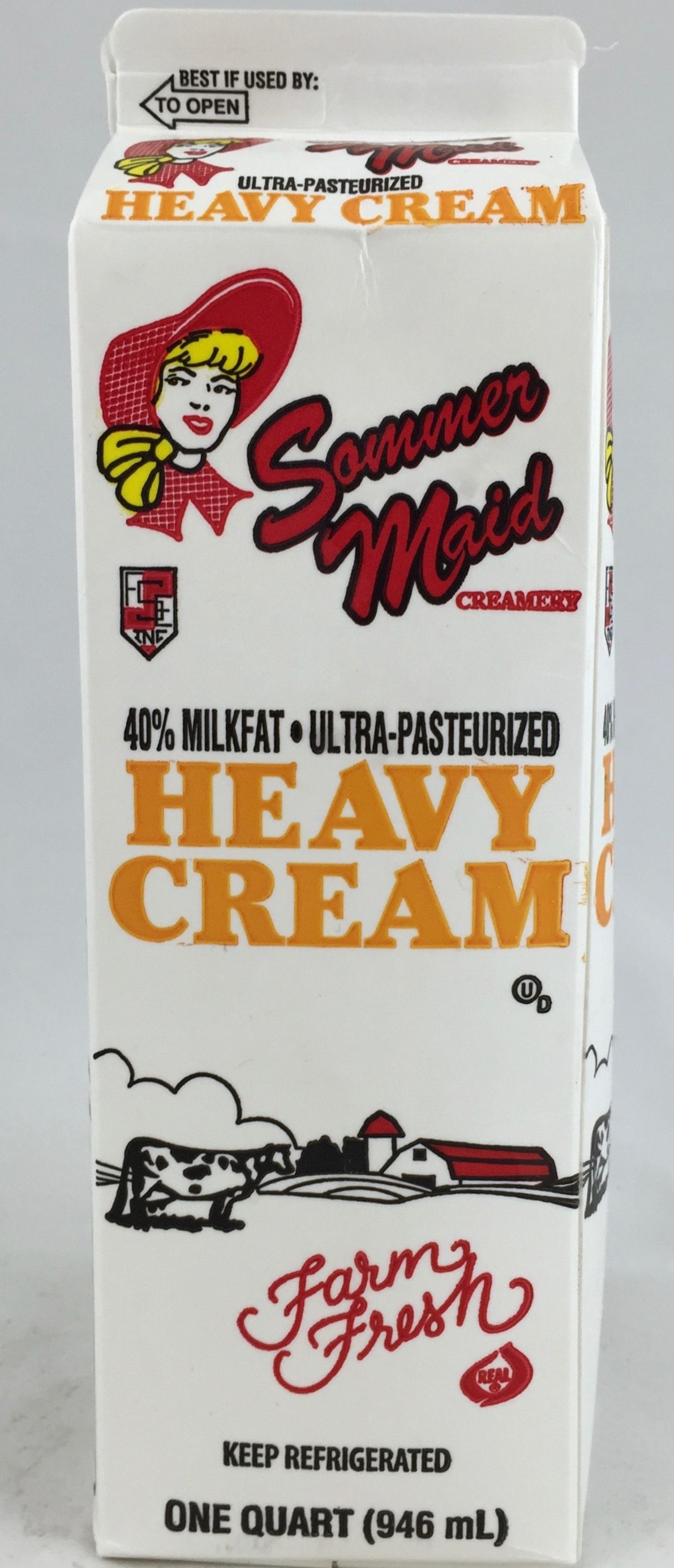 SOMMER MAID CREAMERY 40% HEAVY CREAM 1QT