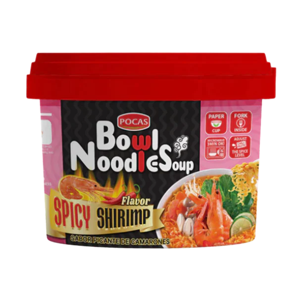 POCAS BOWL & NOODLE SOUP SPICY SHRIMP 3.7OZ