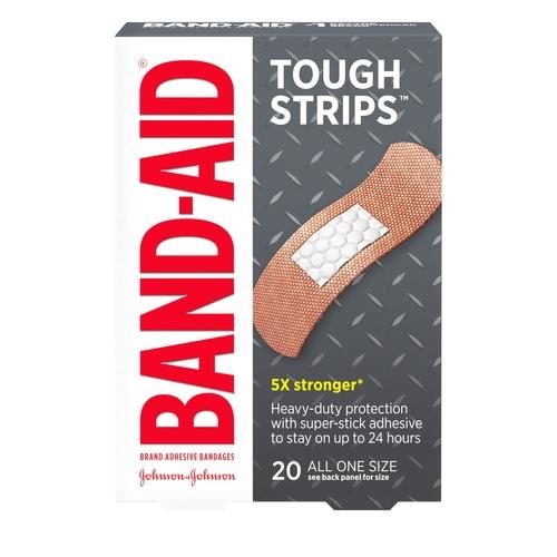 BAND-AID TOUGH STRIPS 20 CT