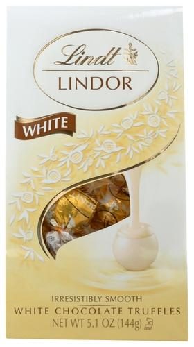 LINDT WHITE CHOCOLATE TRUFFLES 5.1 OZ