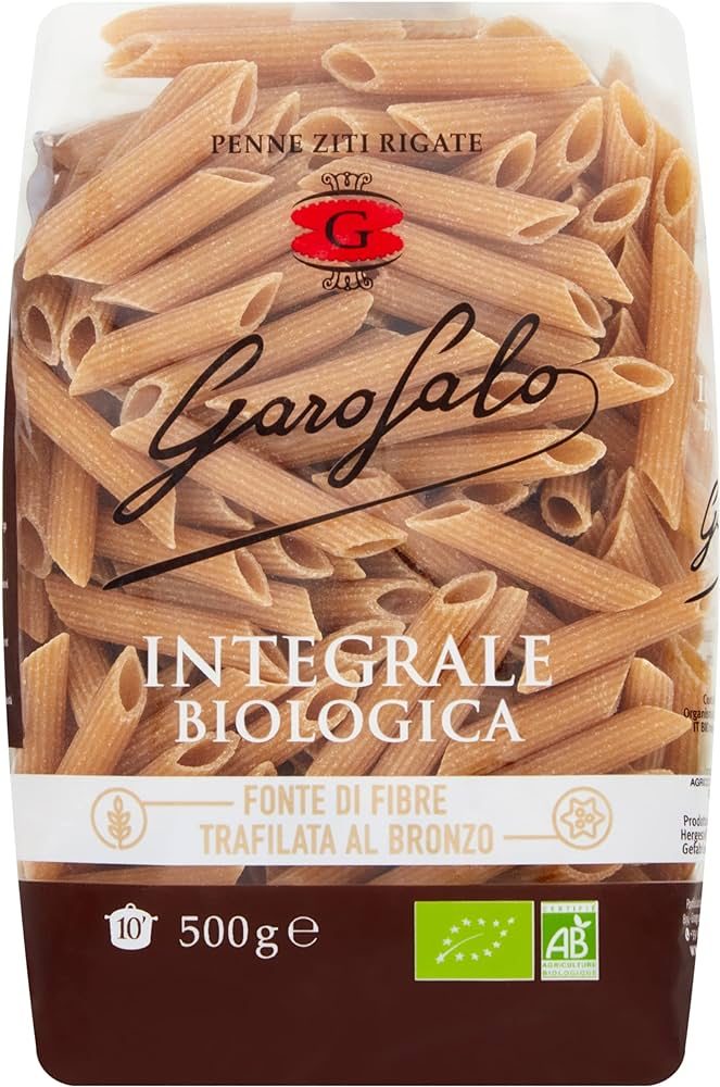 GAROFALO WHOLE WHEAT PENNE RIGATE 500G