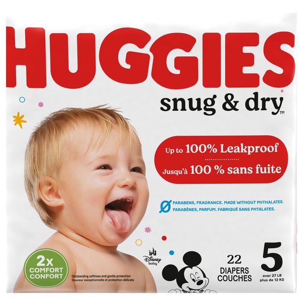 HUGGIES SNUG & DRY SIZE 5 JUMBO