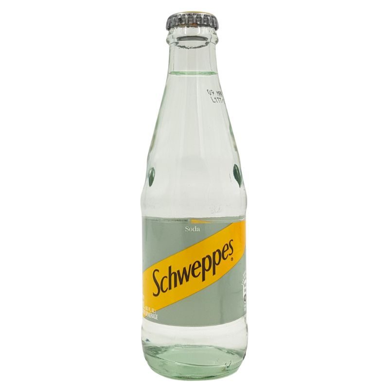SCHWEPPES CLUB SODA GLASS 250ML