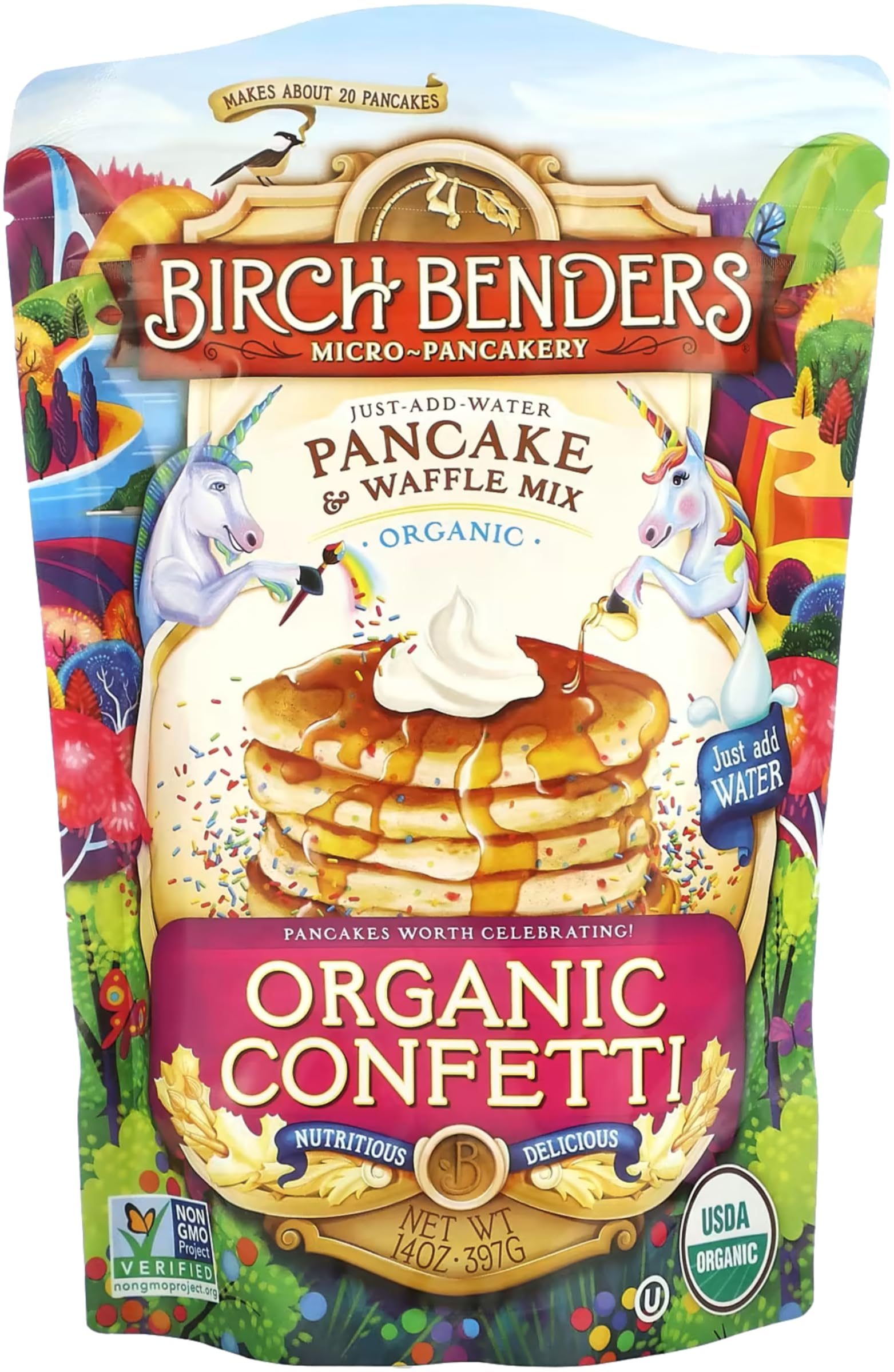 BIRCH BENDERS PANCAKE & WAFFLE CONFETTI MIX 14OZ