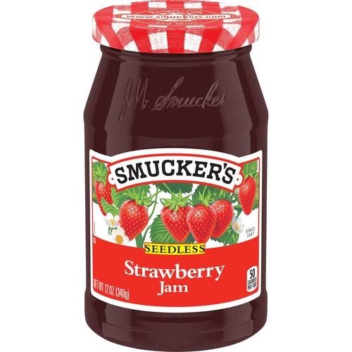 SMUCKERS STRAWBERRY SEEDLESS JAM 12OZ