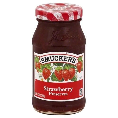 SMUCKERS STRAWBERRY PRESERVES 12OZ