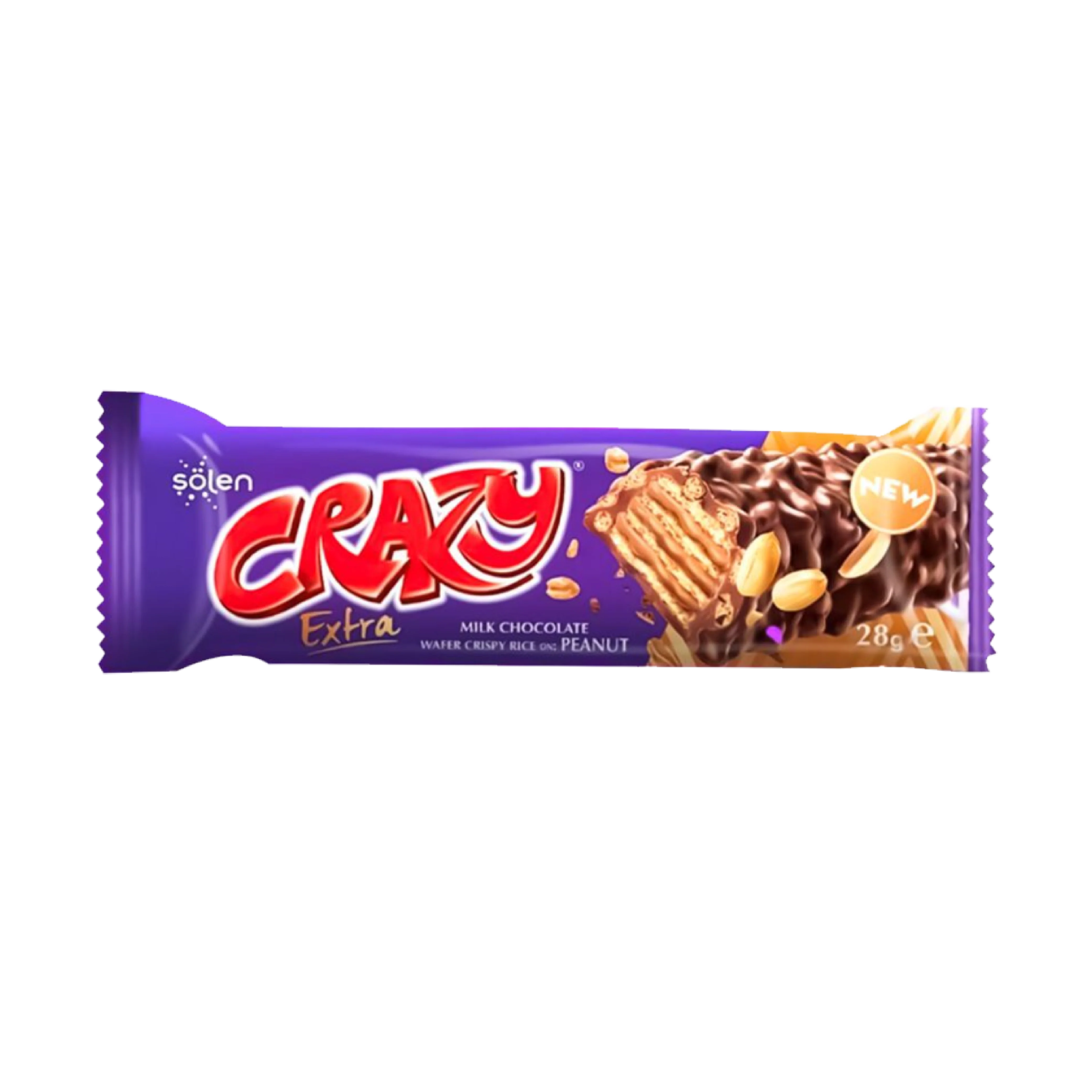 SOLEN CRAZY CHOCOLATE WITH PEANUTS 28G