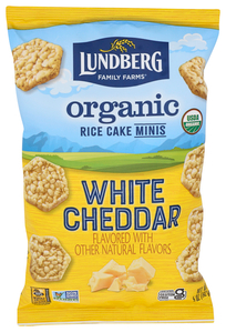 LDB ORGANIC WHITE CHEDDAR RICE CAKE MINIS