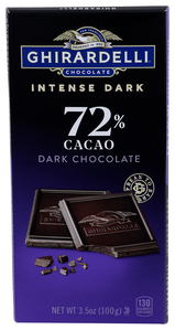GHIRARDELLI - DARK CHOCOLATE - INTENSE DARK - 72% CACAO - 3.5 OUNCE