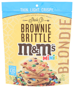 SHELIA BROWNIE BRITTLE THIN & CRISPY BLONDIE WITH REAL M&M'S MINIS 4OZ