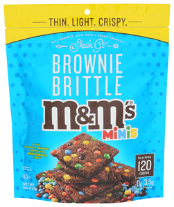 SHELIA G BROWNIE BRITTLE THIN & CRISPY WITH  REAL M&M'S MINIS 4OZ
